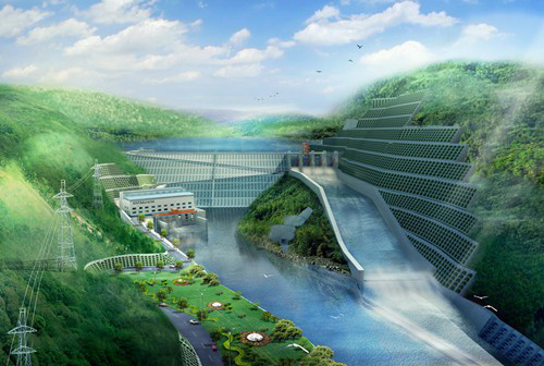 翰林镇老挝南塔河1号水电站项目